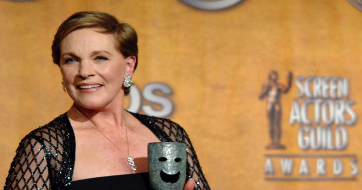 Julie Andrews , ganadora del premio Screen Actors Guild Lifetime Achievement Award